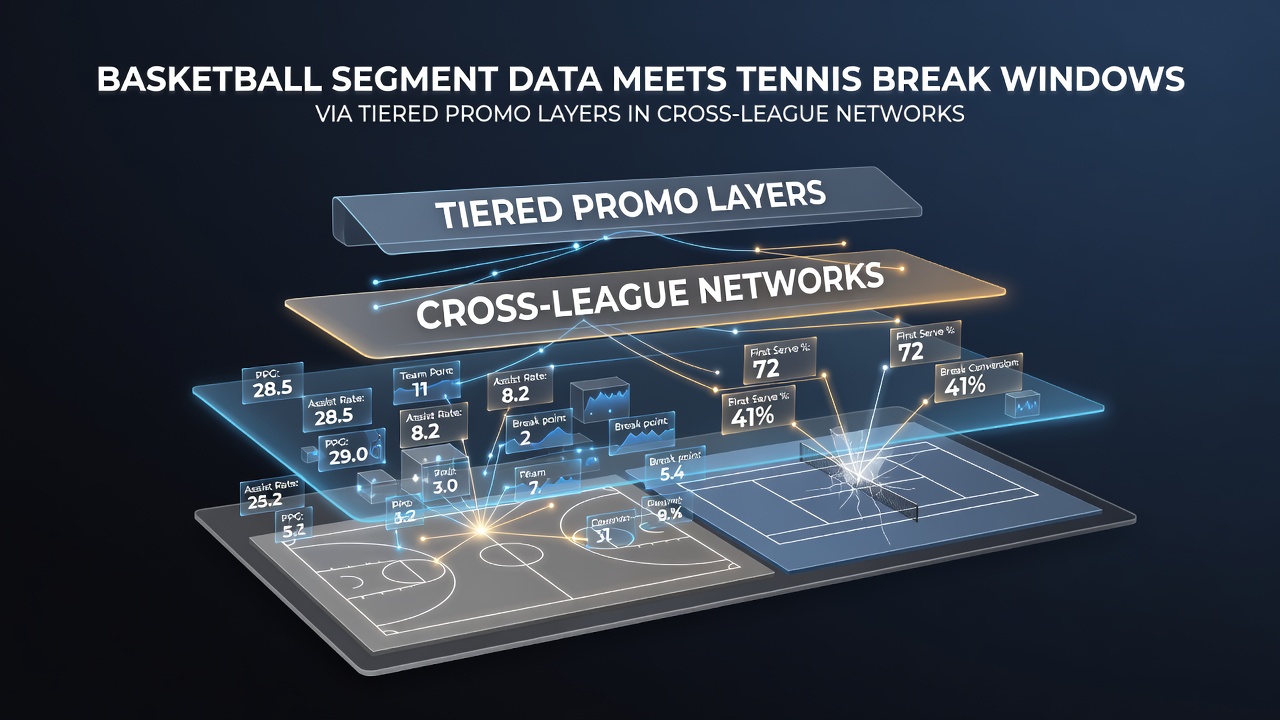 Grafik zu gestaffelten Promo-Schichten und Korrelationen zwischen Basketball- und Tennis-Daten