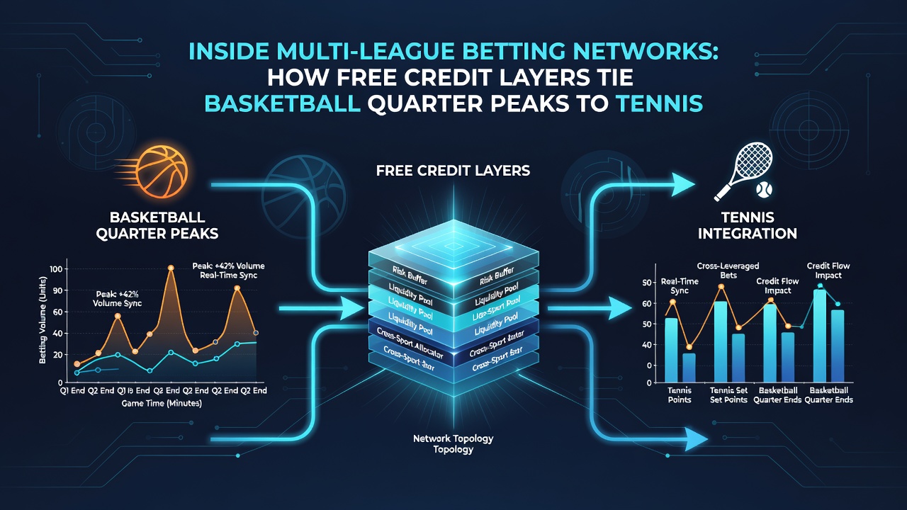 Visualisierung der Synchronisation von Basketball-Viertel-Effizienz und Tennis-Break-Timings durch Freiguthaben-Schichten