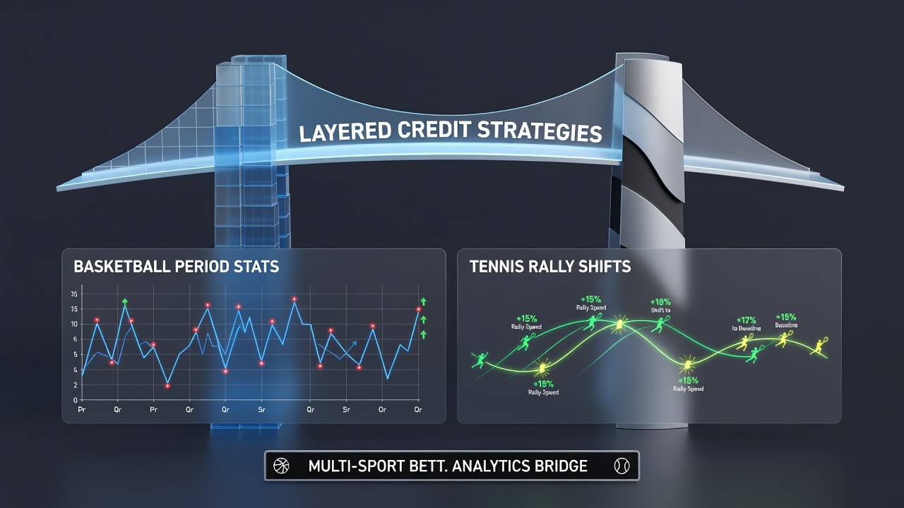 Analyse von Rallye-Verschiebungen im Tennis und Basketball-Periodenstatistiken über gestapelte Kredite